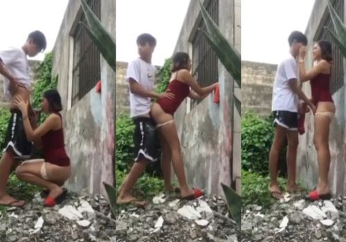 Trai trẻ sửa xe bị chị hàng xóm kéo đụ lén sau nhà